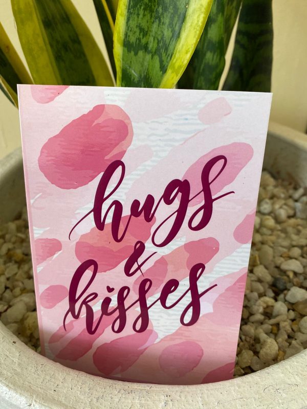Hugs & Kisses  Romantic Card